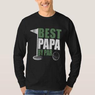 Camiseta Mejor Papá Gracioso Del Día Del Padre Par Golf Dad