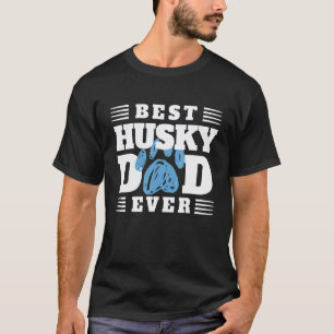 Camiseta Mejor Papá Husky de Todos los Tiempos