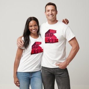 Camiseta Mejor papá intrépido 3D nunca
