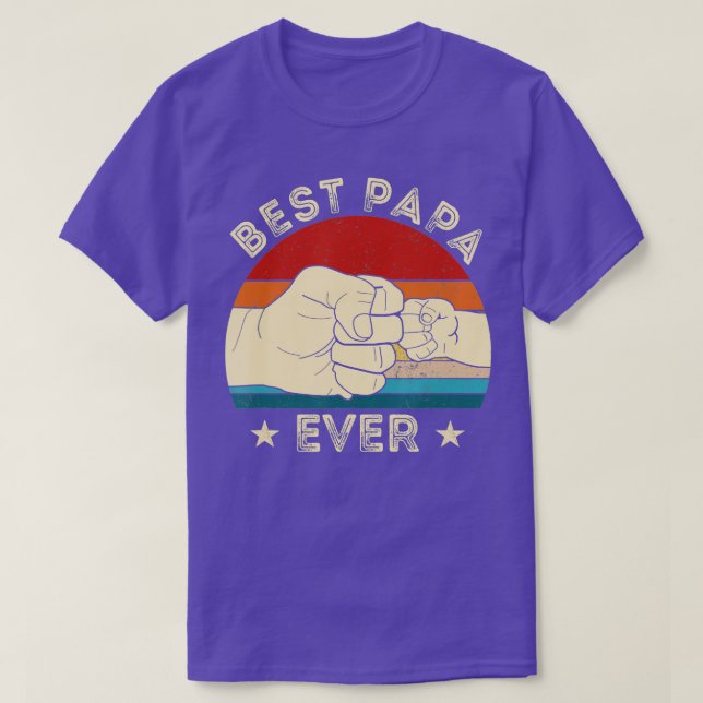 Camiseta Mejor Papa jamás puño Funny Abuelo Grasa (Diseño del anverso)