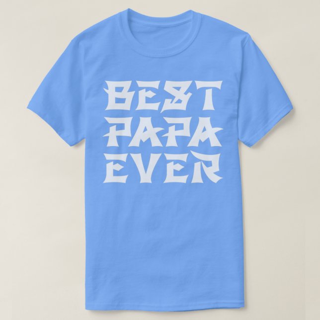Camiseta Mejor Papa jamás texto chino (Diseño del anverso)