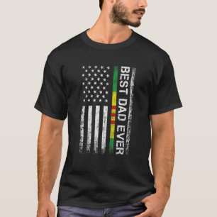 Camiseta Mejor Papá Jamás Vietnam Veterano Bandera Estadoun