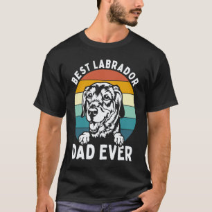 Camiseta Mejor papá labrador retriever día del padre perro