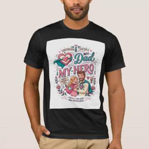 Camiseta Mejor Papá Mi Héroe Regalo del Día del