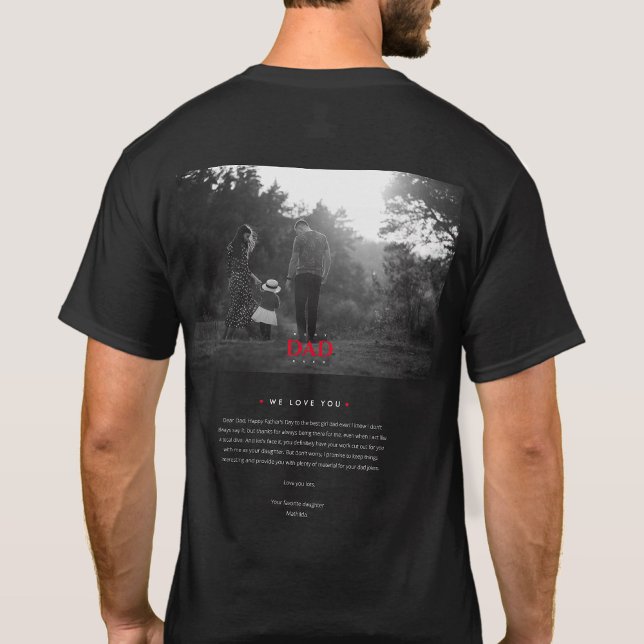 Camiseta Mejor Papá Moderno Siempre Foto Graciosa Letra Hij (Subido por el creador)