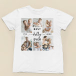 Camiseta Mejor Papá Nunca - Collage de fotos del Día del Pa<br><div class="desc">Celebra a tu padre con estilo con la camiseta del Collage de fotos del Día del Padre "Mejor Papá Nunca". Esta camiseta personalizado presenta un hermoso collage de fotos, que le permite mostrar recuerdos preciados y momentos especiales pasados con su padre. Centrada en el reconfortante mensaje "Mejor papa nunca", esta...</div>