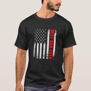 Camiseta Mejor Papá Nunca EEUU Bandera Estadounidense Prime