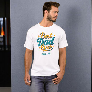 Camiseta Mejor Papá Nunca El elegante día personalizado d