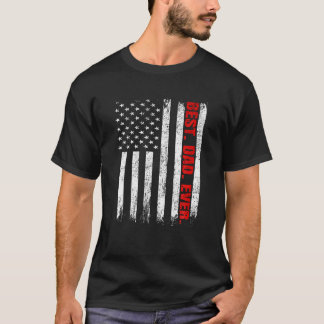 Camiseta Mejor Papá Nunca La Bandera De Los Estados Unidos 