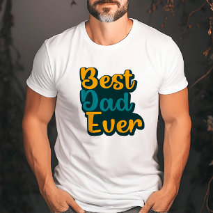 Camiseta Mejor Papá Nunca   Padre negrita estilo
