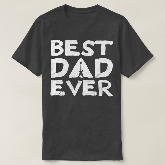 Camiseta Mejor Papá Nunca Razorback Guitar (Diseño del anverso)