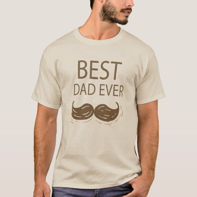 Camiseta "Mejor Papá Nunca" regalo del Día del Pad (Anverso)