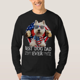 Camiseta Mejor Papá Oeste Que Nunca Bandera Estadounidense