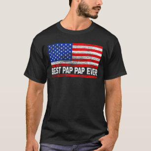 Camiseta Mejor Papá Papá de Todos La Bandera de EE. UU. Reg