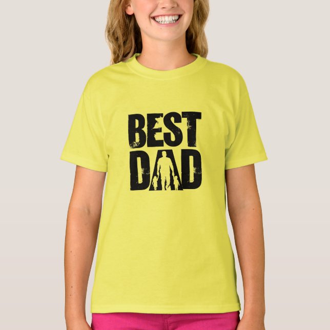 Camiseta Mejor Papá para Feliz Día de Papá (Anverso)