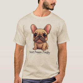 Camiseta Mejor Papá Perrito Bulldog Francés Mascota Perro A