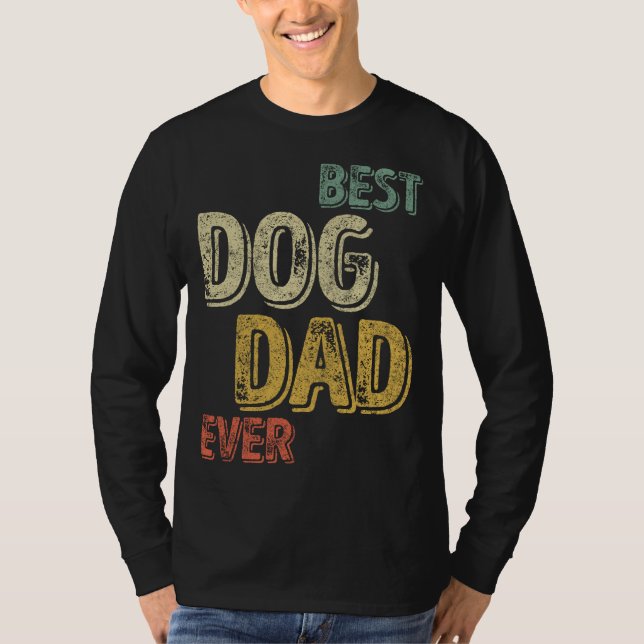 Camiseta Mejor Papá Perro Amor Animal Divertido Perro Amant (Anverso)