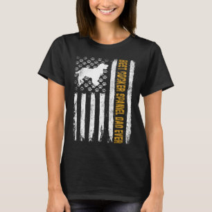 Camiseta Mejor Papá Perro Cocker Spaniel Bandera Americana