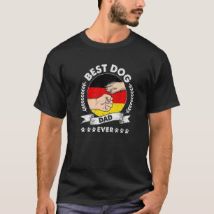 Camiseta Mejor Papá Perro de Todos los Tiempos Bandera Alem