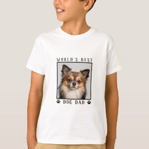 Camiseta Mejor Papá Perro del Mundo Huellas de Patas Fotos 