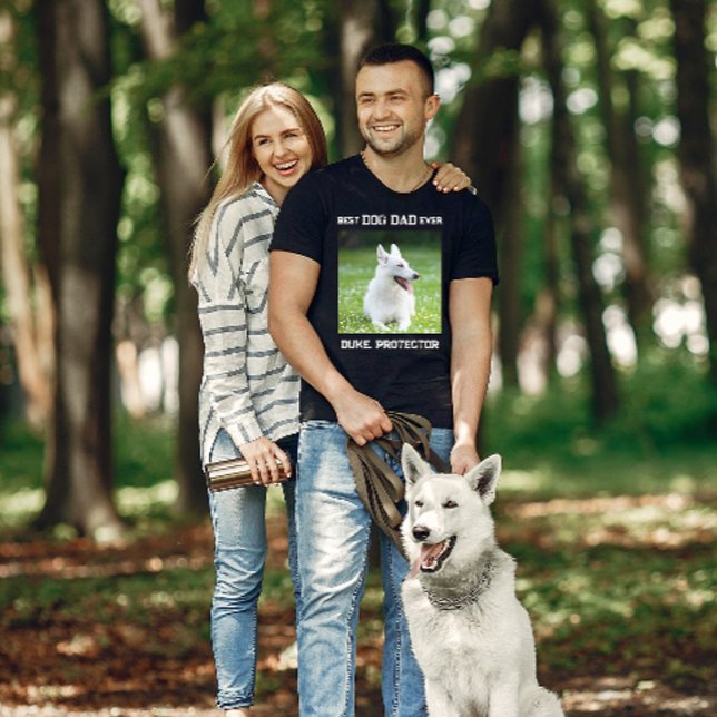 Camiseta Mejor Papá Perro Mascota Personalizado Nunca Foto  (Subido por el creador)