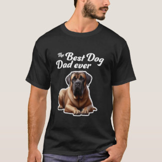 Camiseta Mejor Papá Perro - Mastiff