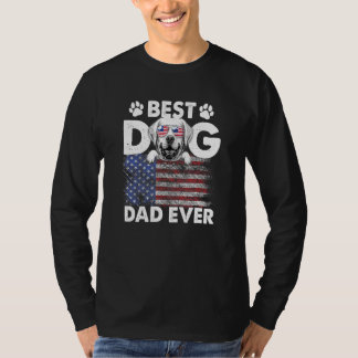Camiseta Mejor Papá Perro Nunca Labrador Recuperar Bandera