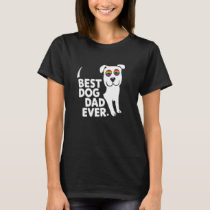 Camiseta Mejor Papá Perro Nunca Orgullo Gay Perro Arcoiris 