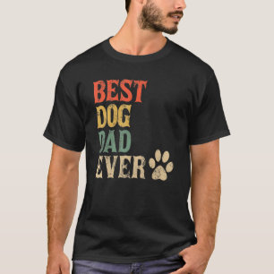 Camiseta Mejor Papá Perro Perro Vintage Papi Retro Doggy