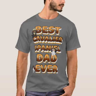 Camiseta Mejor Papá Perro Que Haya Cavalier Spaniel