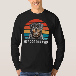 Camiseta Mejor Papá Perro Que Haya Cita Rottweiler Retro Vi