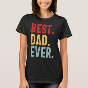 Camiseta Mejor Papá Perro Siempre Vintage Retro Perro Papás