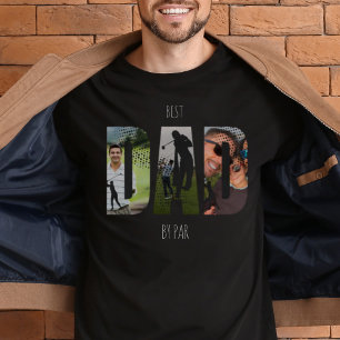 Camiseta Mejor Papá Personalizado Por El Collage de fotos D