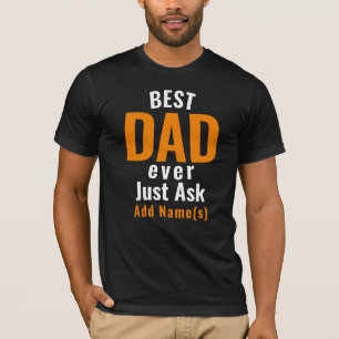 Camiseta Mejor Papá. Personalizar