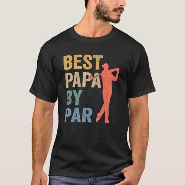 Camiseta Mejor Papa por el Día del Padre Par Abuelo de Golf (Anverso)