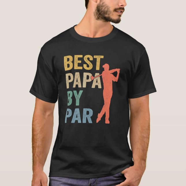Camiseta Mejor Papa por el Día del Padre Par Abuelo de Golf (Anverso)
