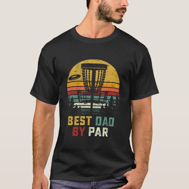 Camiseta Mejor Papá Por Golf De Disco De Par Para Hombres (Anverso)