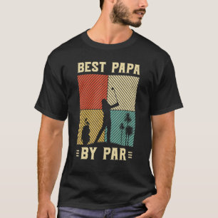 Camiseta Mejor Papa Por Los Hombres Lejos Golf Retro Decora