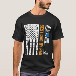 Camiseta Mejor Papá Por Par American Flag Frisbee Disk Golf