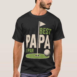 Camiseta Mejor Papá por Par de Golf Agujero en Uno Padre