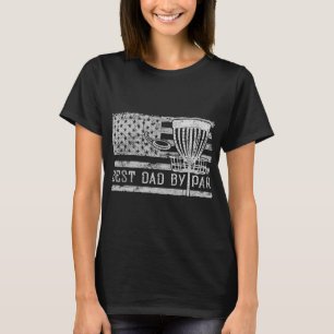 Camiseta Mejor Papá Por Par Disco de Golf de Bandera Americ
