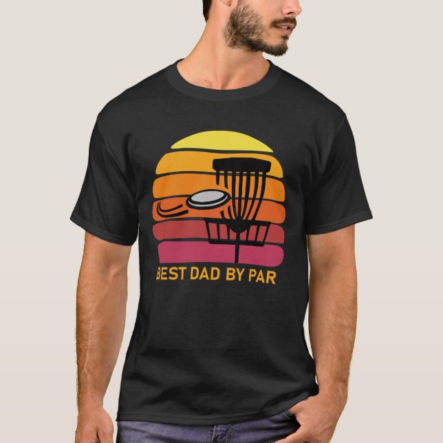 Camiseta Mejor Papá Por Par Funny Disk Golf Frisbee (Anverso)