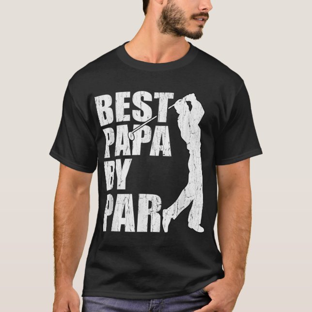 Camiseta Mejor Papa por Par Funny Golf El Día del Abuelo G (Anverso)
