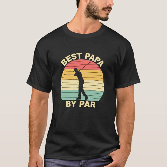 Camiseta Mejor Papa Por Par - Golfing (Anverso)