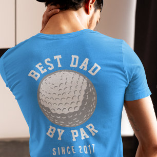 Camiseta Mejor Papá Por Par Golfing Papa Año Personalizado 