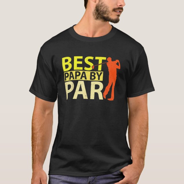 Camiseta Mejor Papa por Par Padre's Day Golf Lover Gift Pap (Anverso)
