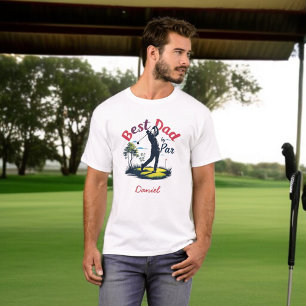 Camiseta Mejor Papá Por Par   Personalizado Golfing Dad