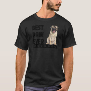 Camiseta Mejor Papá Pug de Pata de Todos los Días del Padre