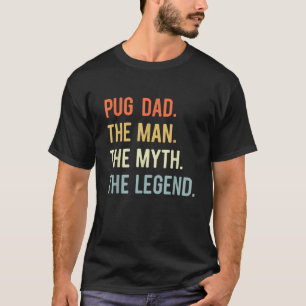 Camiseta Mejor Papá Pug Regalos Perro Animales Amantes Mito