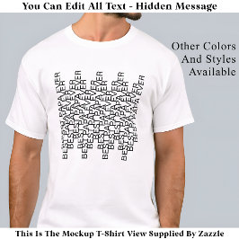 Camiseta Mejor Papa Que Haya Ocultado El Mensaje 141BW Cita